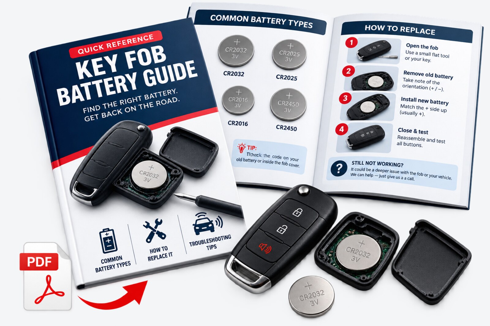 Changing the coin battery in a car key fob